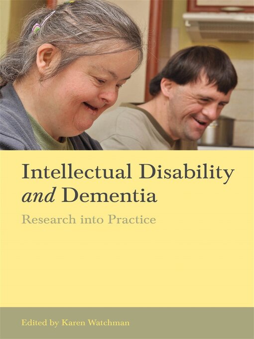 Cover image for Intellectual Disability and Dementia